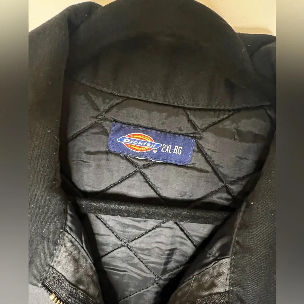 Dickies Men's Two-Tone Black and Gray Jacket